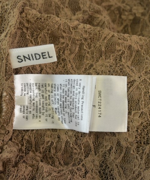 SNIDEL（スナイデル）Tシャツ・カットソー ベージュ サイズ:ONE レディース/2200675412049