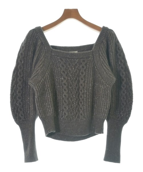 SNIDEL(スナイデル)ニット・セーター 茶 サイズ:ONE/2200680387080