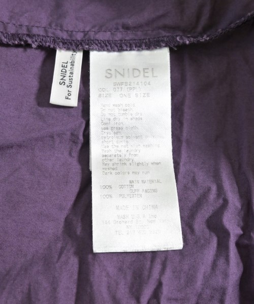 SNIDEL（スナイデル）ブラウス 紫 サイズ:F レディース/2200690026054