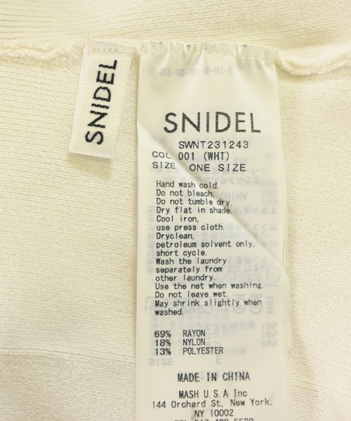 SNIDEL（スナイデル）ニット・セーター 白 サイズ:F レディース/2200696901164