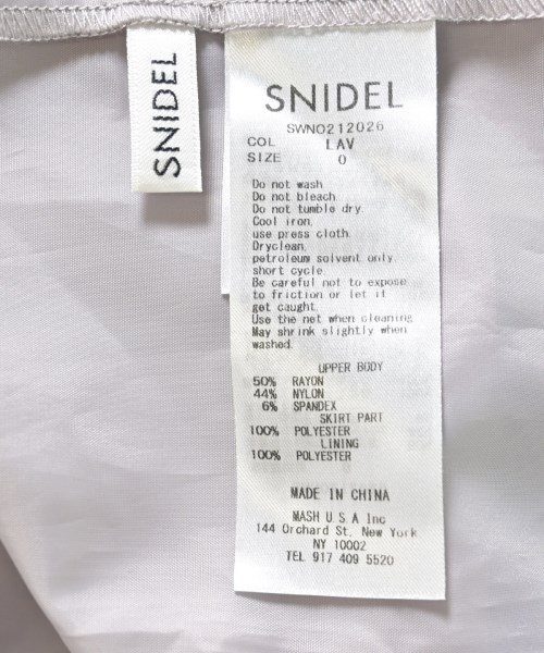 SNIDEL（スナイデル）ワンピース ピンク サイズ:0(S位) レディース/2200694245031