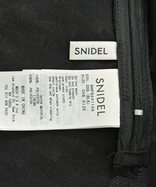 SNIDEL（スナイデル）ブラウス 黒 サイズ:ONE レディース/2200698453029