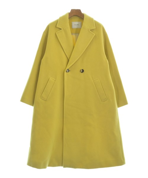 SLOBE IENA(スローブイエナ)チェスターコート 黄 サイズ:38(M位)/2200658252013