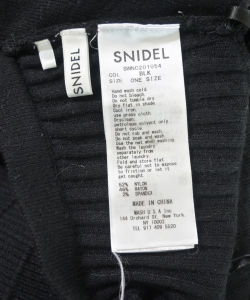 SNIDEL（スナイデル）ワンピース 黒 サイズ:F レディース/2200654106013