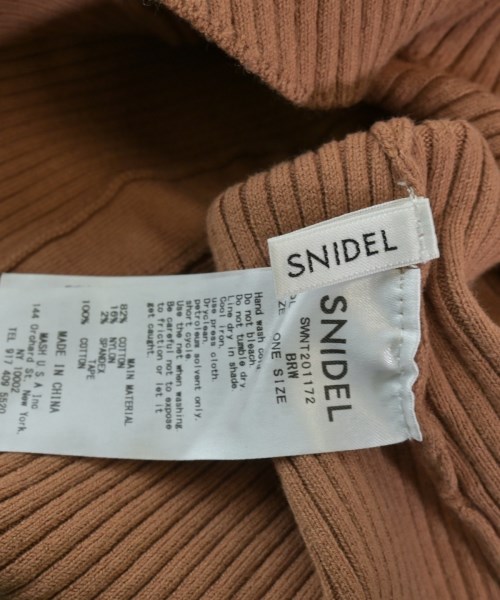 SNIDEL（スナイデル）ニット・セーター 茶 サイズ:F レディース/2200656447251
