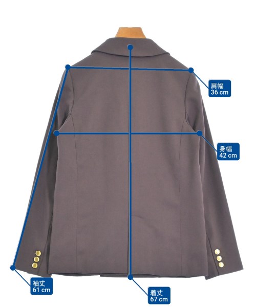 SNIDEL（スナイデル）テーラードジャケット 茶 サイズ:0(S位) レディース/2200655811039