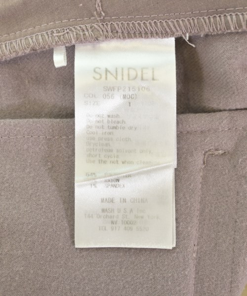 SNIDEL（スナイデル）スラックス 紫 サイズ:1(M位) レディース/2200708159040