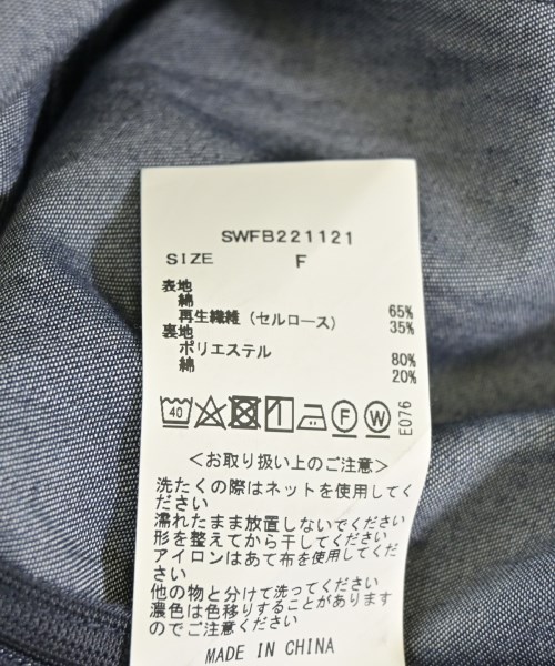 SNIDEL（スナイデル）ブラウス 紺 サイズ:ONE レディース/2200714618029