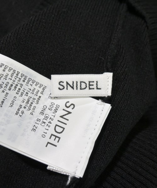 SNIDEL（スナイデル）ベスト/ノースリーブ 黒 サイズ:F レディース/2200714122052