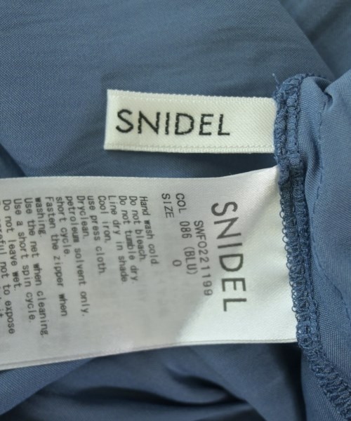 SNIDEL（スナイデル）ワンピース 青 サイズ:0(S位) レディース/2200716060628