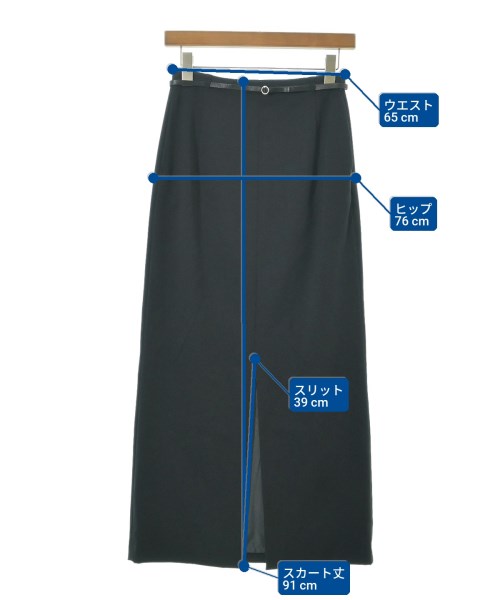 SNIDEL（スナイデル）ロング・マキシ丈スカート 黒 サイズ:0(S位) レディース/2200630422045