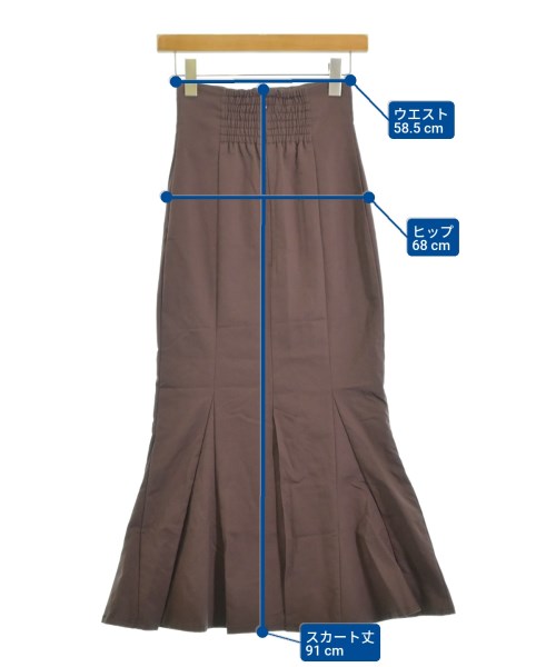 SNIDEL（スナイデル）ロング・マキシ丈スカート 茶 サイズ:00(XS位) レディース/2200613464048