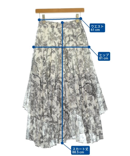 SNIDEL（スナイデル）ロング・マキシ丈スカート 白 サイズ:1(M位) レディース/2200638976045