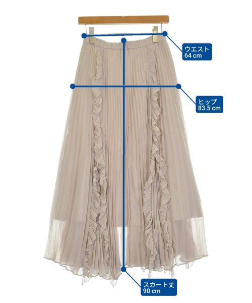 SNIDEL（スナイデル）ロング・マキシ丈スカート ベージュ サイズ:1(M位) レディース/2200648309031