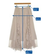 SNIDEL（スナイデル）ロング・マキシ丈スカート ベージュ サイズ:1(M位) レディース/2200648309031