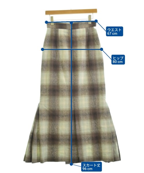 SNIDEL（スナイデル）ロング・マキシ丈スカート 茶 サイズ:1(M位) レディース/2200648309062