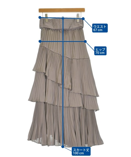 SNIDEL（スナイデル）ロング・マキシ丈スカート グレー サイズ:1(M位) レディース/2200648309093