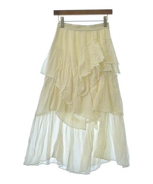 SNIDEL(スナイデル)ロング・マキシ丈スカート 白 サイズ:0(S位)/2200649317035