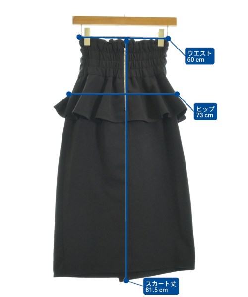 SNIDEL（スナイデル）ロング・マキシ丈スカート 黒 サイズ:0(S位) レディース/2200645106060