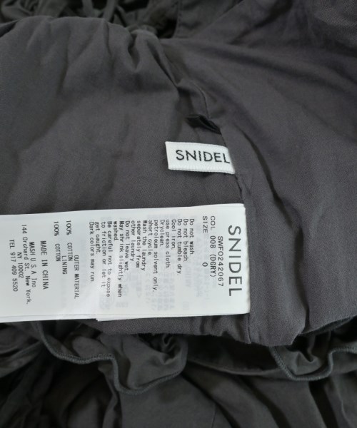 SNIDEL（スナイデル）ワンピース グレー サイズ:0(S位) レディース/2200644107068
