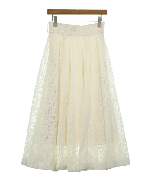 SNIDEL(スナイデル)ロング・マキシ丈スカート 白 サイズ:1(M位)/2200651356442
