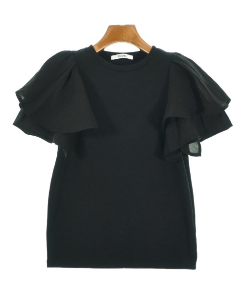 SNIDEL(スナイデル)Tシャツ・カットソー 黒 サイズ:F/2200700584031