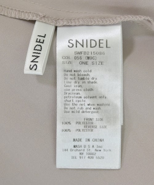SNIDEL（スナイデル）ブラウス ピンク サイズ:F レディース/2200701654078