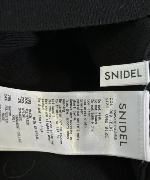 SNIDEL（スナイデル）ワンピース 黒 サイズ:ONE レディース/2200703849021