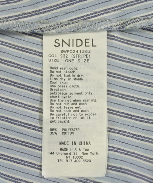 SNIDEL（スナイデル）シャツワンピース 青 サイズ:ONE レディース/2200702957048