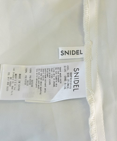 SNIDEL（スナイデル）ブラウス 白 サイズ:ONE レディース/2200709373032