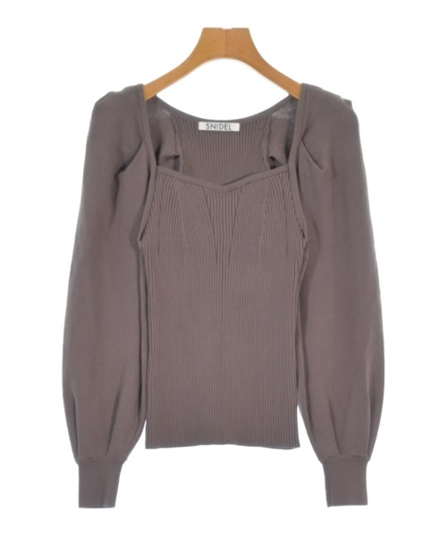 SNIDEL(スナイデル)ニット・セーター 茶 サイズ:ONE/2200660212081
