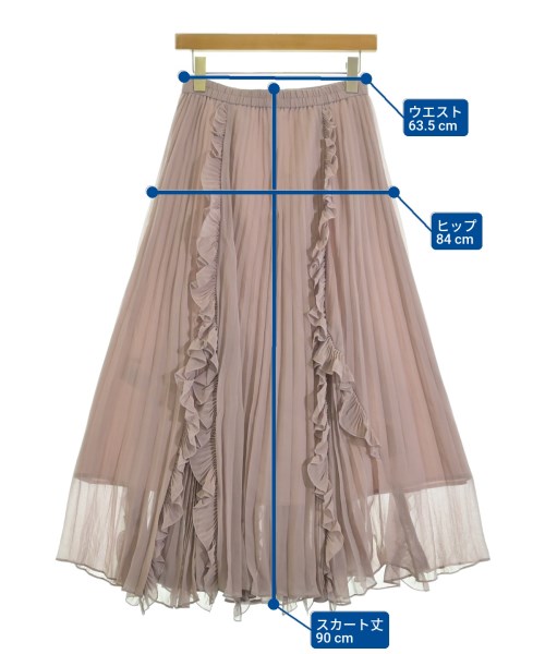 SNIDEL（スナイデル）ロング・マキシ丈スカート ピンク サイズ:1(M位) レディース/2200664566036