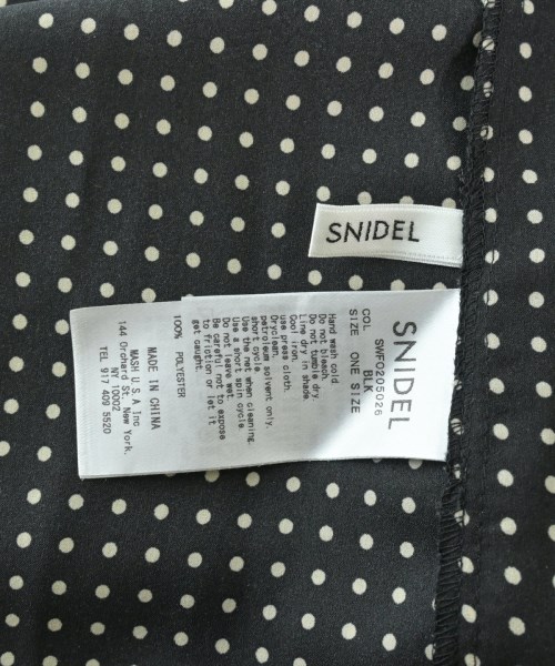 SNIDEL（スナイデル）ワンピース 黒 サイズ:F レディース/2200661946039