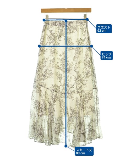 SNIDEL（スナイデル）ロング・マキシ丈スカート 白 サイズ:0(S位) レディース/2200663257119