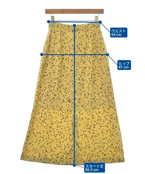 SNIDEL（スナイデル）ロング・マキシ丈スカート 黄 サイズ:0(S位) レディース/2200662945055