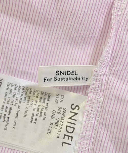 SNIDEL（スナイデル）ブラウス ピンク サイズ:ONE レディース/2200668612036