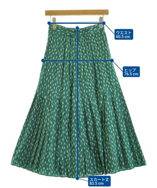 SNIDEL（スナイデル）ロング・マキシ丈スカート 緑 サイズ:0(S位) レディース/2200663347018