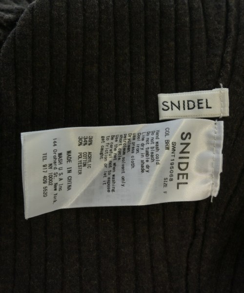 SNIDEL（スナイデル）ニット・セーター 茶 サイズ:F レディース/2200670000074