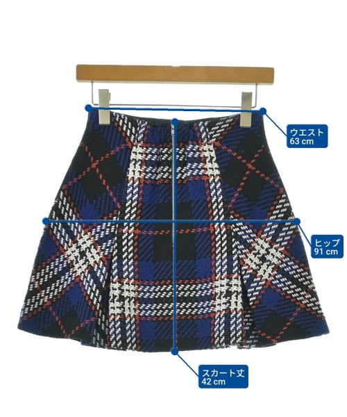 SNIDEL（スナイデル）ミニスカート 青 サイズ:0(S位) レディース/2200670121038