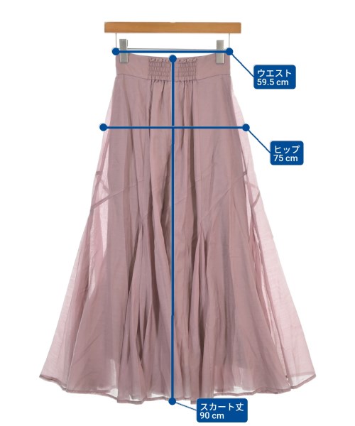 SNIDEL（スナイデル）ロング・マキシ丈スカート ピンク サイズ:0(S位) レディース/2200671259020