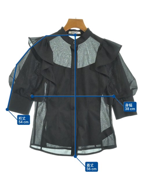 SNIDEL（スナイデル）ブラウス 黒 サイズ:ONE レディース/2200667245068