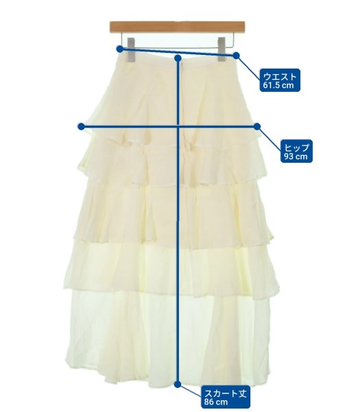 SNIDEL（スナイデル）ロング・マキシ丈スカート 白 サイズ:0(S位) レディース/2200667245075