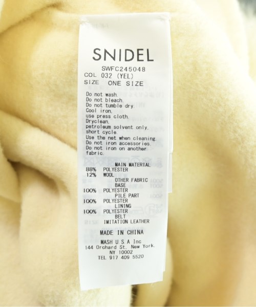 SNIDEL（スナイデル）コート 白 サイズ:F レディース/2200730789031