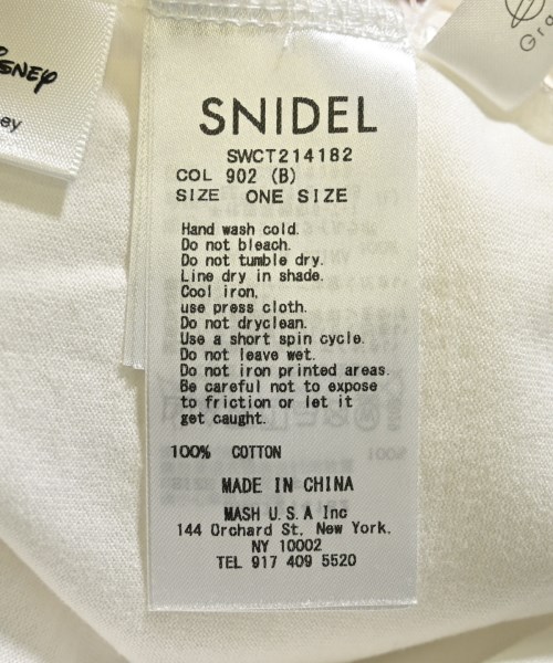 SNIDEL（スナイデル）Tシャツ・カットソー 白 サイズ:ONE レディース/2200716781035