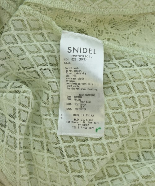 SNIDEL（スナイデル）ワンピース 緑 サイズ:1(M位) レディース/2200685376041