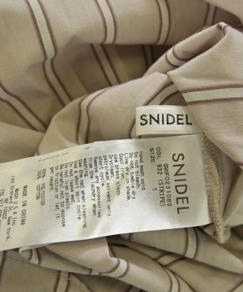SNIDEL（スナイデル）ワンピース ベージュ サイズ:1(M位) レディース/2200683567083