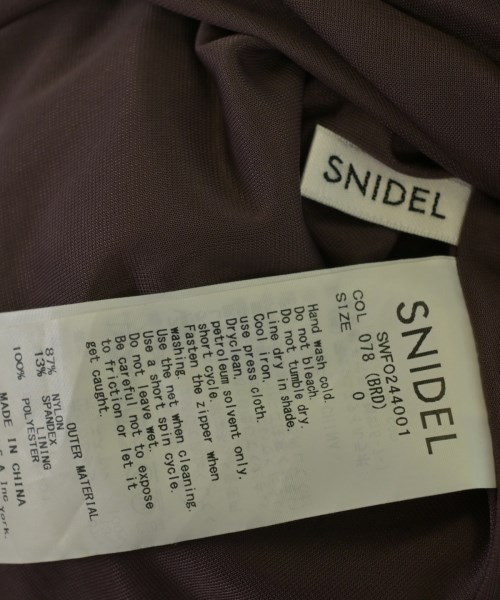 SNIDEL（スナイデル）ワンピース 赤 サイズ:0(S位) レディース/2200683567113