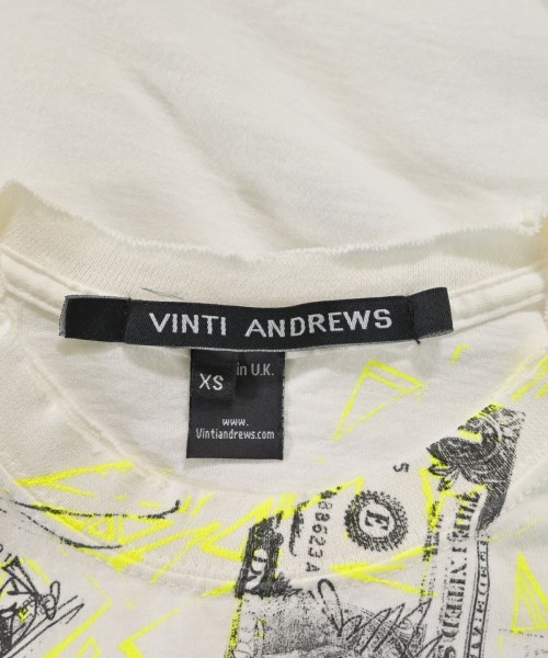 Vinti Andrews（ヴィンティアンドリュース）Tシャツ・カットソー 白 サイズ:XS メンズ/2200625280230