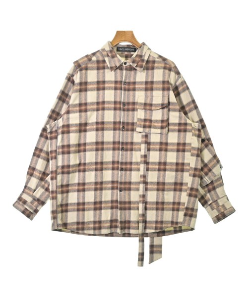Vinti Andrews(ヴィンティアンドリュース)カジュアルシャツ 茶 サイズ:M/2200660246024