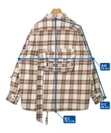 Vinti Andrews（ヴィンティアンドリュース）カジュアルシャツ 茶 サイズ:M メンズ/2200660246024